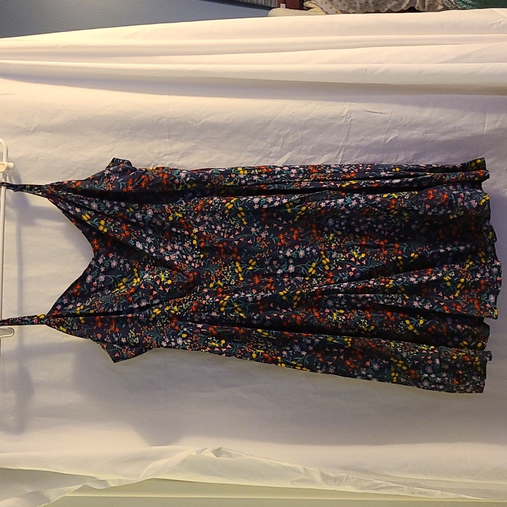 Knee length spaghetti strap summer Skater dress (xl)